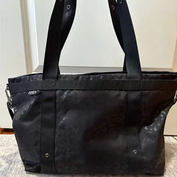 Andi Black Leopard Woman’s Tote Bag - Picture 1 of 10